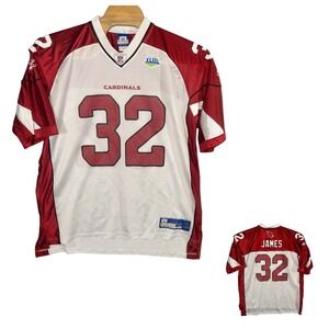 Reebok Arizona Cardinals‎ Edgerrin James Super Bowl XLIII Jersey Mens XL NFL